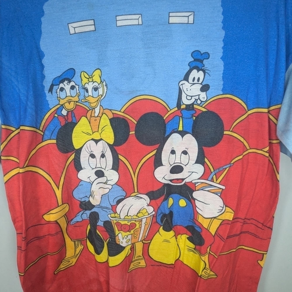 Vintage Disney World Mickey Mouse Pajama Sleep Shirt One Size mickey mouse - Picture 5 of 10
